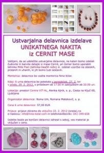 Ustvarjalne delavnice - unikatni nakit - mille-fiori - Ljubljana